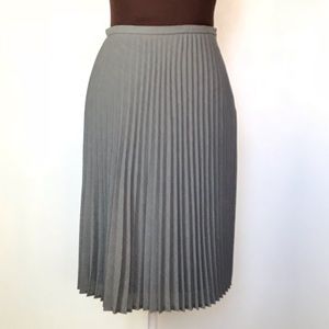 RENA ROWAN Pleated Skirt Size 4 Dark Grey  0000